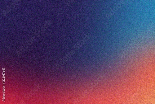 Orange and dark color gradient background. Bluer Grainy vibrant poster noise texture banner, cover header backdrop design
