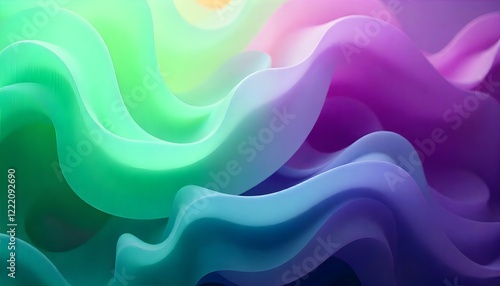 Wallpaper Mural Abstract colorful background. Purple green background with copy space for design. Wide banner Torontodigital.ca