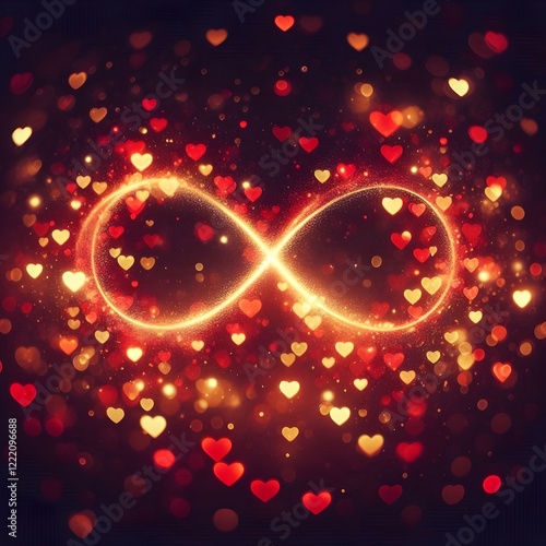 Magical bokeh of eternal love and warmth.