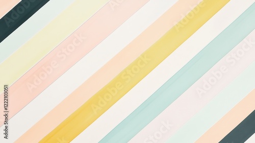 Scandinavian wallpaper with clean diagonal lines in muted pastel tones