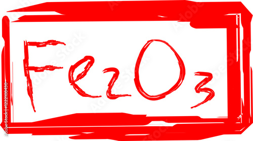 formula for the chemical compound iron oxide