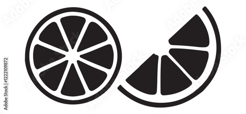 Citrus Fruit Slices Vector Illustration