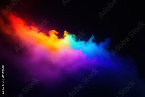 abstract colorful rainbow smoke background.