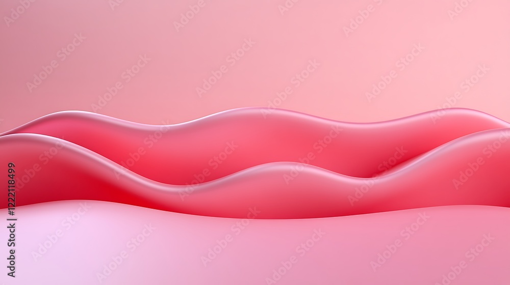 Abstract Soft Curves in Shades of Pink, Fluid Design for Background or Artistic Presentation Abstract Soft Curves in Shades of Pink, Fluid Design for Background or Artistic Presentation