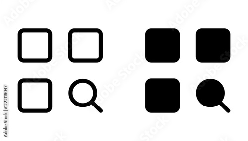 Category icon set. suitable for info graphics, websites and print media and interfaces on white background