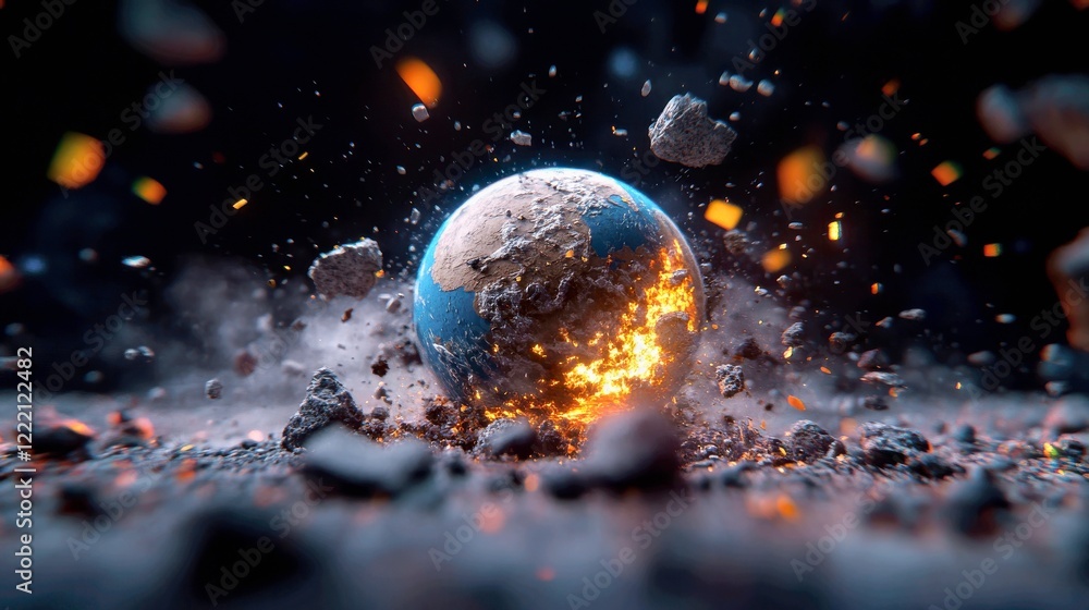 The globe and destruction