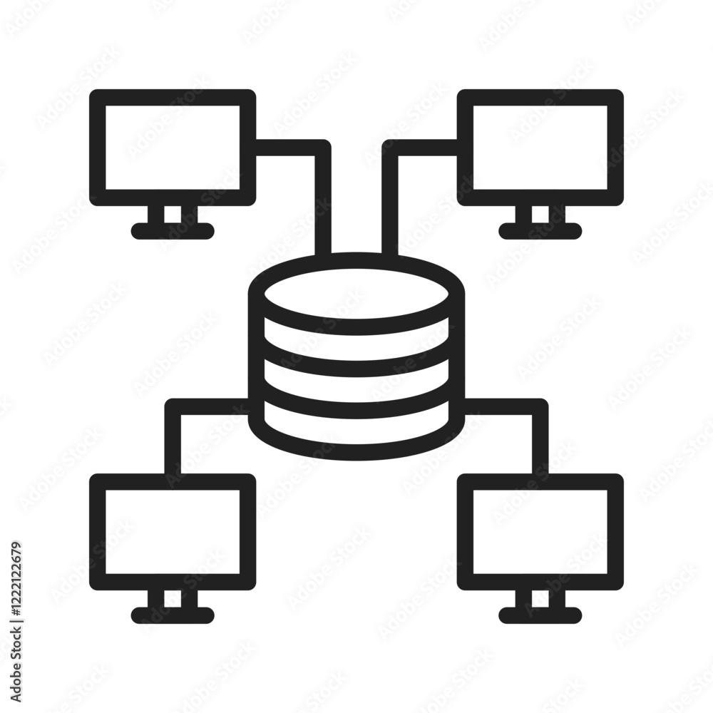 Data Connection icon vector image. Suitable for mobile apps, web apps and print media. Data Connection icon vector image. Suitable for mobile apps, web apps and print media.