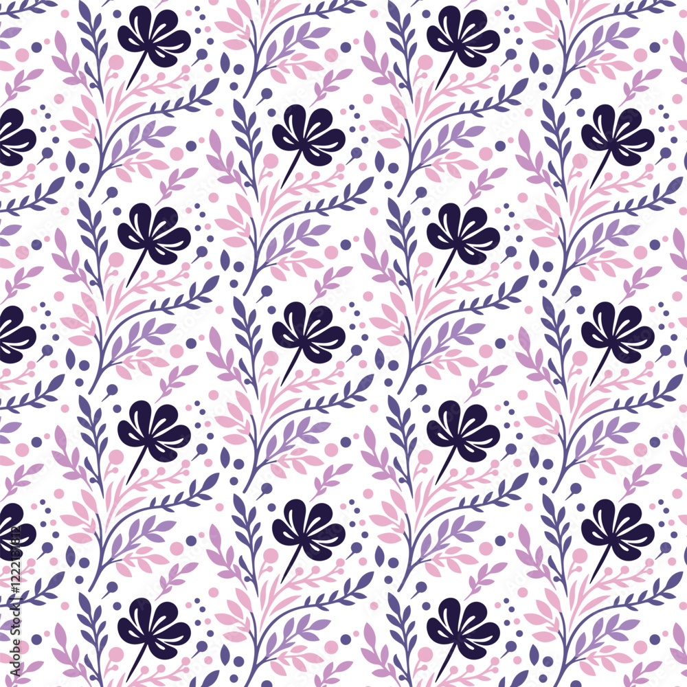 custom made wallpaper toronto digitalcreative seamless floral pattern with botanical motifs wildflowers and tropical elements for fashion prints textile design wallpaper wrapping and fabric patterns