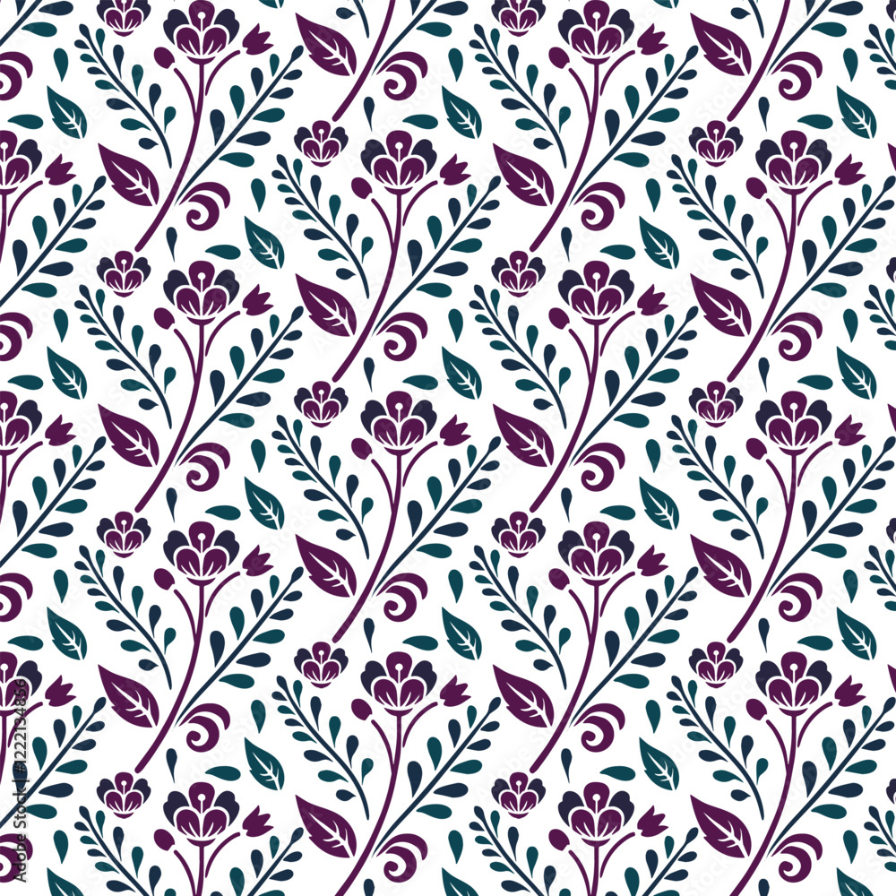 elegant all over seamless floral pattern with botanical wildflower and tropical motifs for fashion print textile wallpaper wrapping and fabric design elegant all over seamless floral pattern with botanical wildflower and tropical motifs for fashion print textile wallpaper wrapping and fabric design