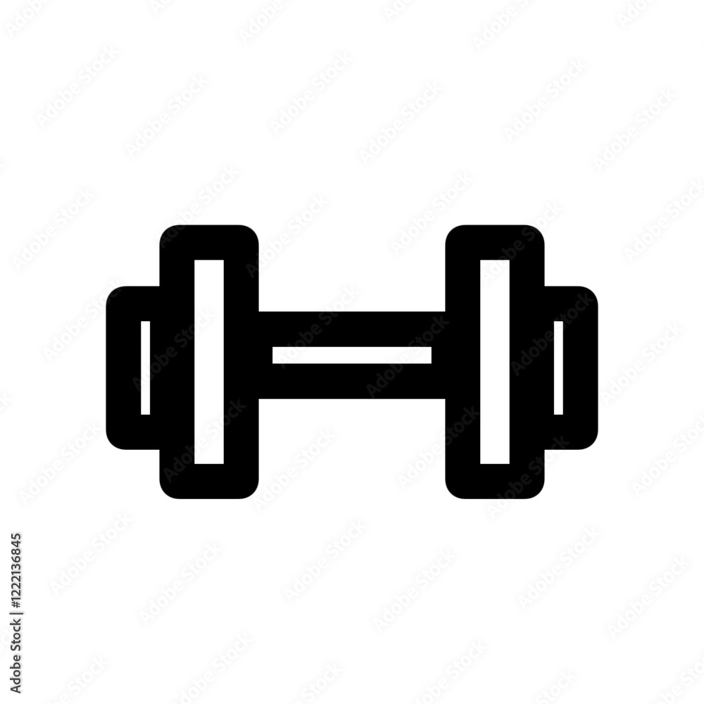 dumbbell isolated on white background dumbbell isolated on white background