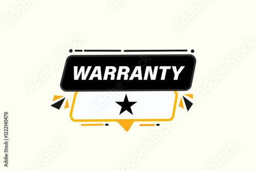 warranty, Button for websites, Design Element, learn, stay, template, tuned, design, level, sign, speech, bubble  banner, modern, symbol, click. 
