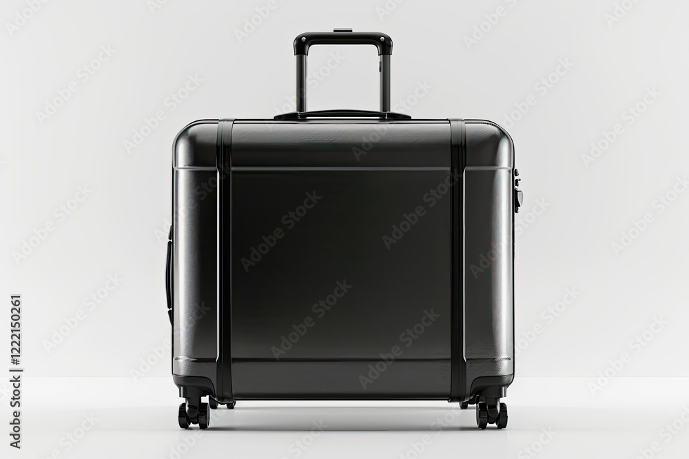 High Definition Picture of Black Roller Laptop Suitcase Isolated on White High Definition Picture of Black Roller Laptop Suitcase Isolated on White