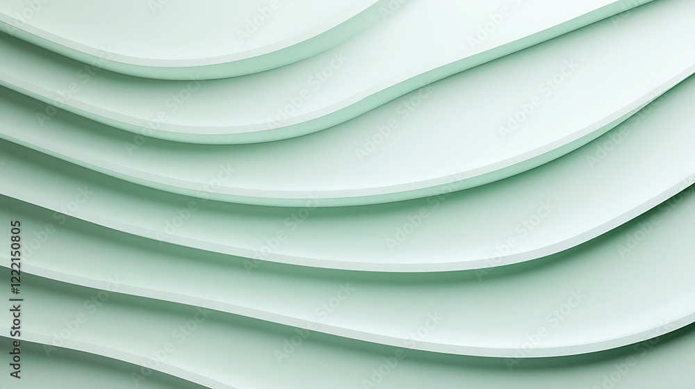 Smooth Curved Lines in Light Green Tones Creating an Elegant And Calming Background for Various Designs Smooth Curved Lines in Light Green Tones Creating an Elegant And Calming Background for Various Designs