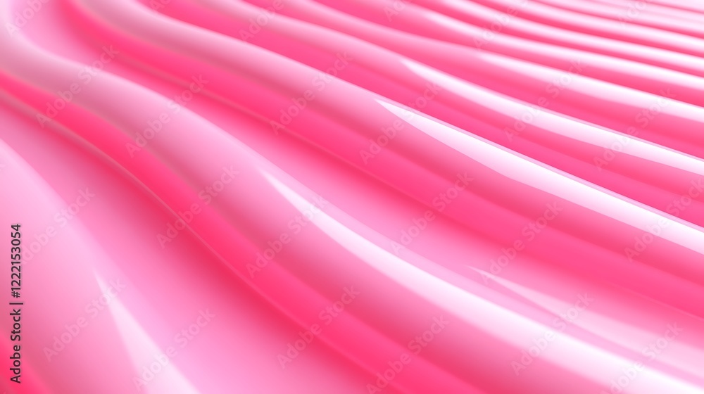 Smooth Pink Waves Flowing in a Gentle, Glossy Surface for Abstract Background or Design Elements Smooth Pink Waves Flowing in a Gentle, Glossy Surface for Abstract Background or Design Elements