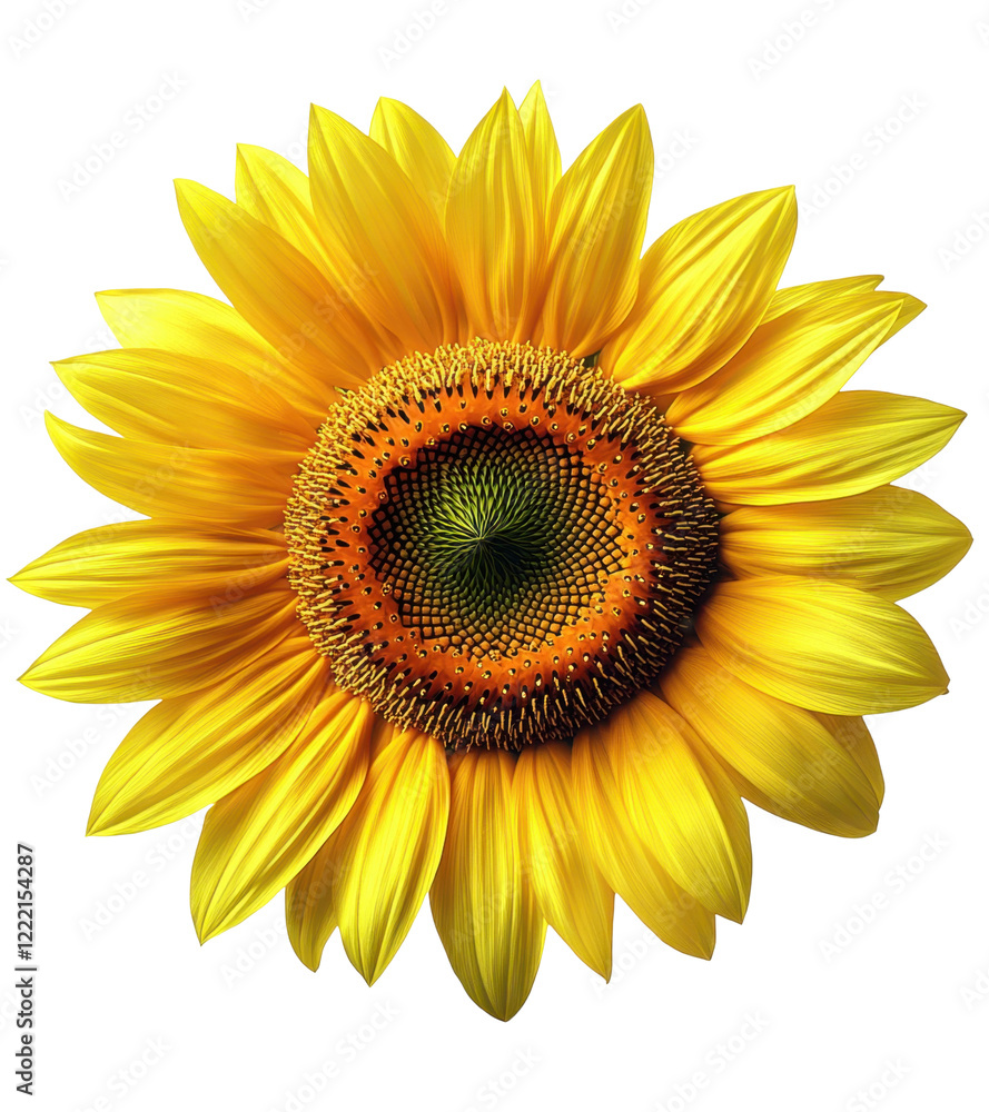 Fototapeta premium sunflower isolated on white background