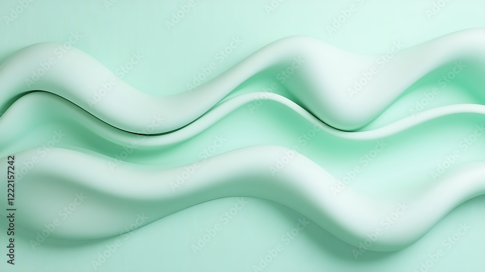Soft Curves and Flowing Lines in Light Green Tones for Abstract Background and Design Elements Soft Curves and Flowing Lines in Light Green Tones for Abstract Background and Design Elements