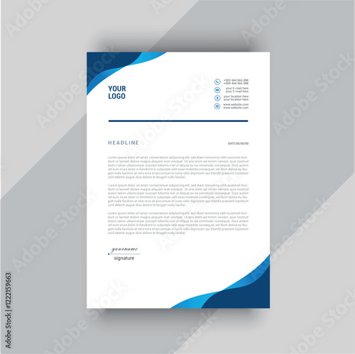 Modern letterhead design