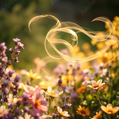 the harmony of the scent of the flower garden
