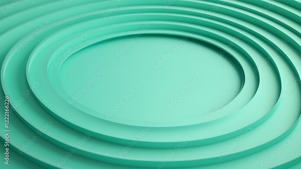 Soft Teal Circular Layers Creating Abstract Waves in Modern Minimalist Background Design Soft Teal Circular Layers Creating Abstract Waves in Modern Minimalist Background Design
