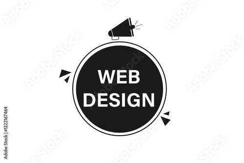 web design. Button for websites, Design Element, learn, stay, template, tuned, design, level, sign, speech, bubble  banner, modern, symbol, click. 
