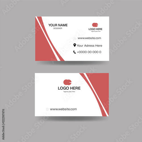 business card design template, clean professional business card template, visiting card. business card template