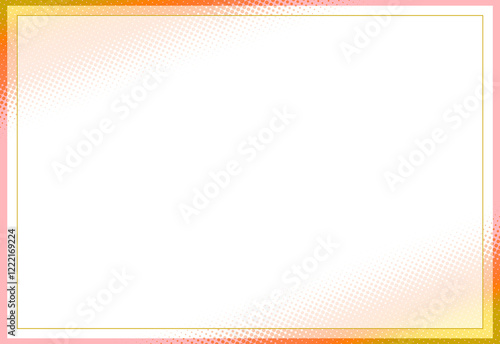 Wallpaper Mural ドット　グラデーション　背景素材　オレンジ Torontodigital.ca