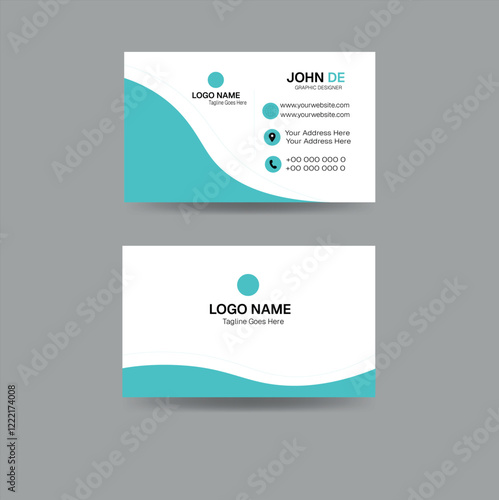 business card design template, clean professional business card template, visiting card. business card template