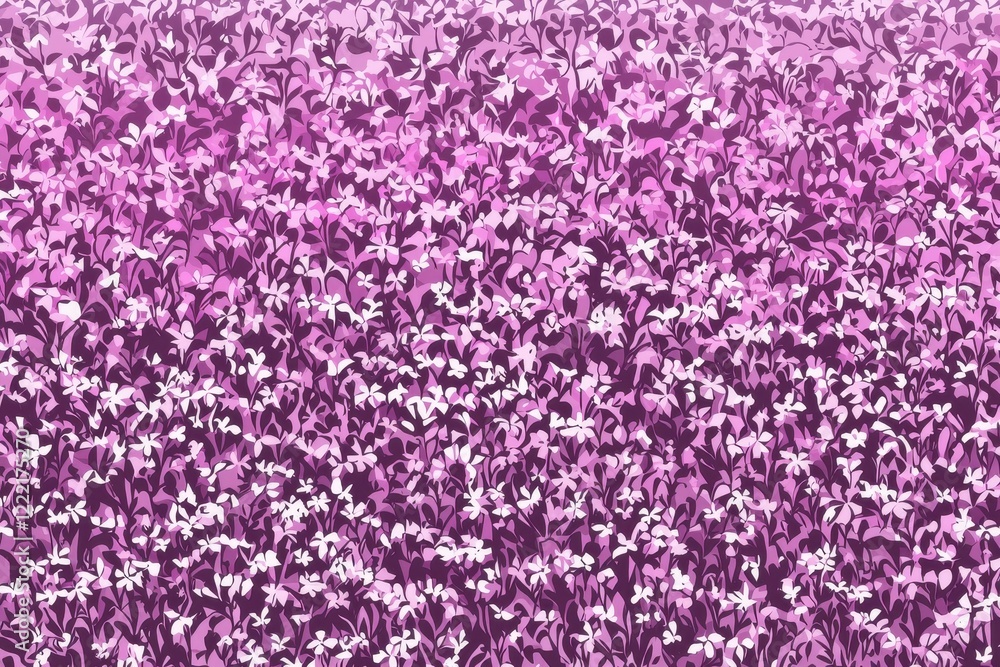 Floral Field Gradient: A field of flowers transitioning from deep purple at the forefront to soft pinks and whites in the background. Floral Field Gradient: A field of flowers transitioning from deep purple at the forefront to soft pinks and whites in the background.
