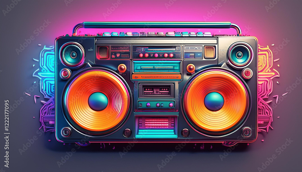 Fototapeta premium retro music background