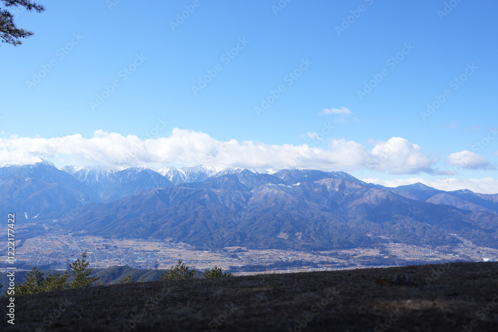 Scenery of mountain trail of Mt.takazuyasan in Komagane City, Nagano Prefecture. Scenery of mountain trail of Mt.takazuyasan in Komagane City, Nagano Prefecture.