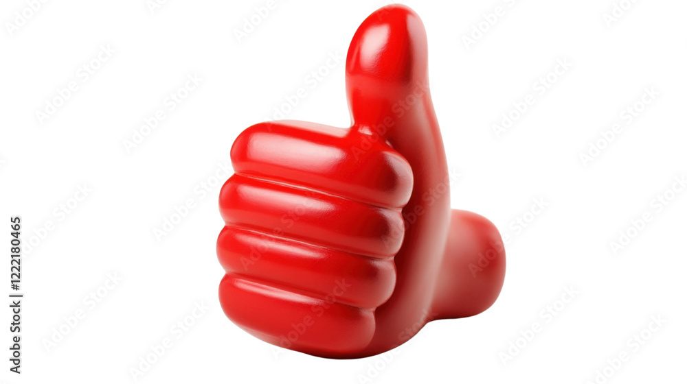 Red happy emoji emoticon , showing thumb up, like gesture on transparent background Red happy emoji emoticon , showing thumb up, like gesture on transparent background