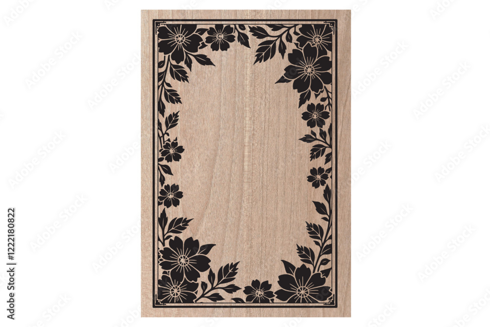 Fototapeta premium Laser Cut Floral Bundle - Elegant Flower Frame Designs
