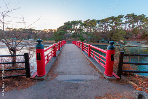 日本三景松島　夕暮れの渡月橋（宮城県宮城郡松島町） photo