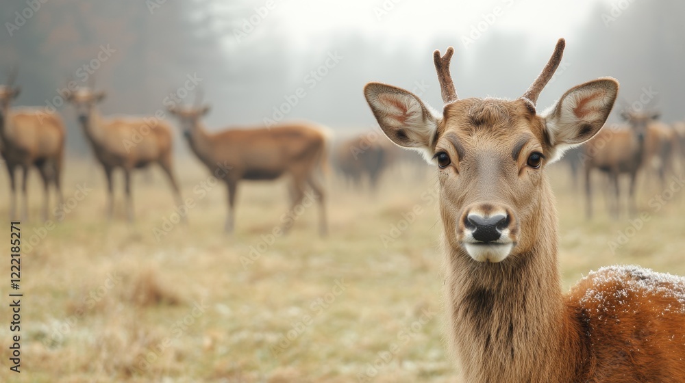 Reindeer in Scandinavia. Wild animals in nature. Domestic animals on the farm. Winter time and animals. Cold weather and frost. Photo for postcards, backgrounds, wallpapers. Reindeer in Scandinavia. Wild animals in nature. Domestic animals on the farm. Winter time and animals. Cold weather and frost. Photo for postcards, backgrounds, wallpapers.
