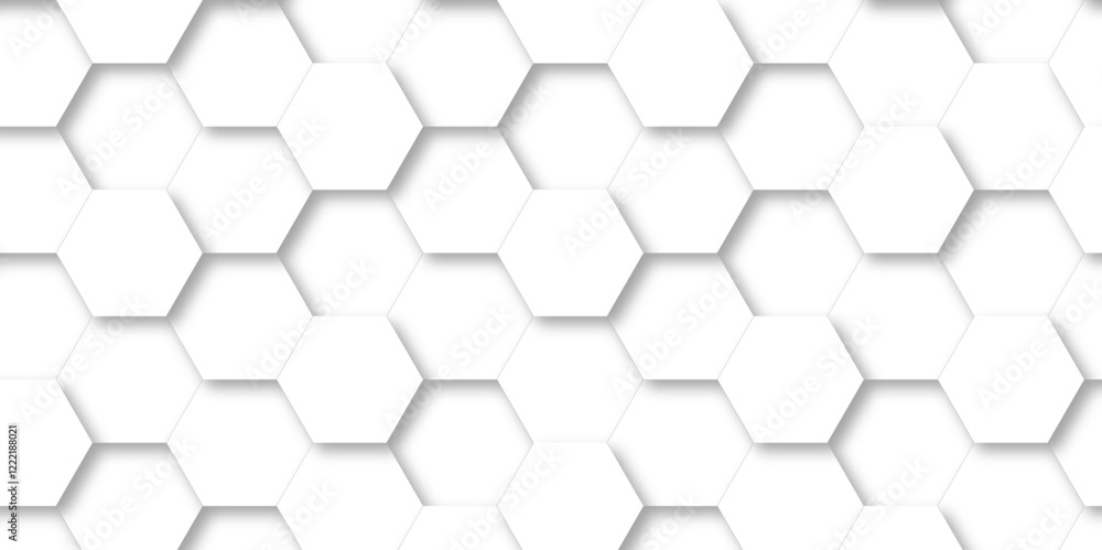 Abstract geometric vector design pattern with hexagonal shapes and modern digital texture for futuristic technology Illustrations. white hexagon design concept with geometric background. Abstract geometric vector design pattern with hexagonal shapes and modern digital texture for futuristic technology Illustrations. white hexagon design concept with geometric background.