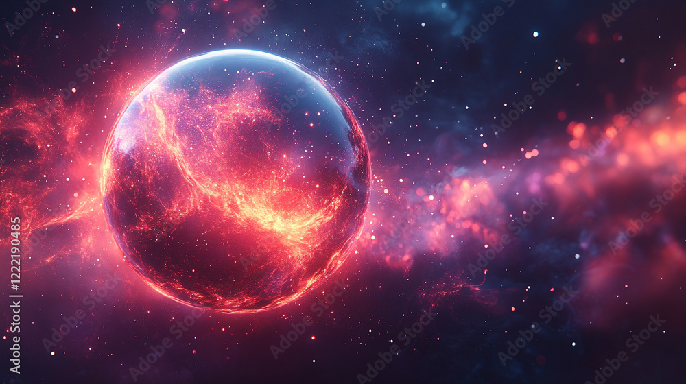 A glowing orb surrounded by vibrant energy streams against a minimalistic bright backdrop with blurred tones, creating an abstract and modern feel, offering a blank space for captions and text
A glowing orb surrounded by vibrant energy streams against a minimalistic bright backdrop with blurred tones, creating an abstract and modern feel, offering a blank space for captions and text