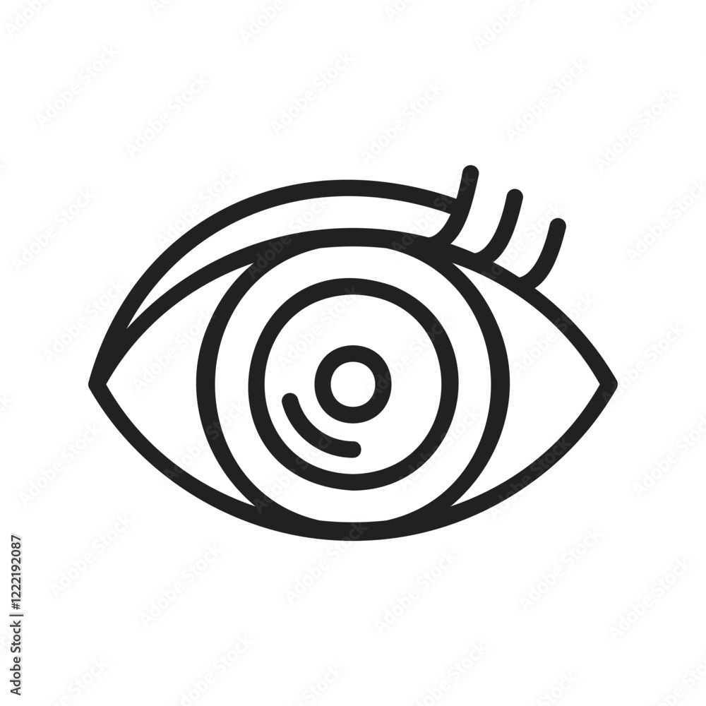 Eyes icon vector image. Suitable for mobile apps, web apps and print media. Eyes icon vector image. Suitable for mobile apps, web apps and print media.
