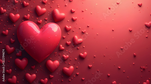 Captivating and vibrant love hearts backgrounds for creating beautiful valentines day photo cards