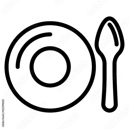 Plate line icon
