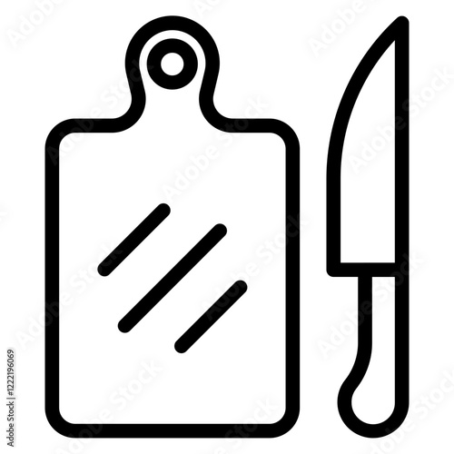 Cutting Board line icon