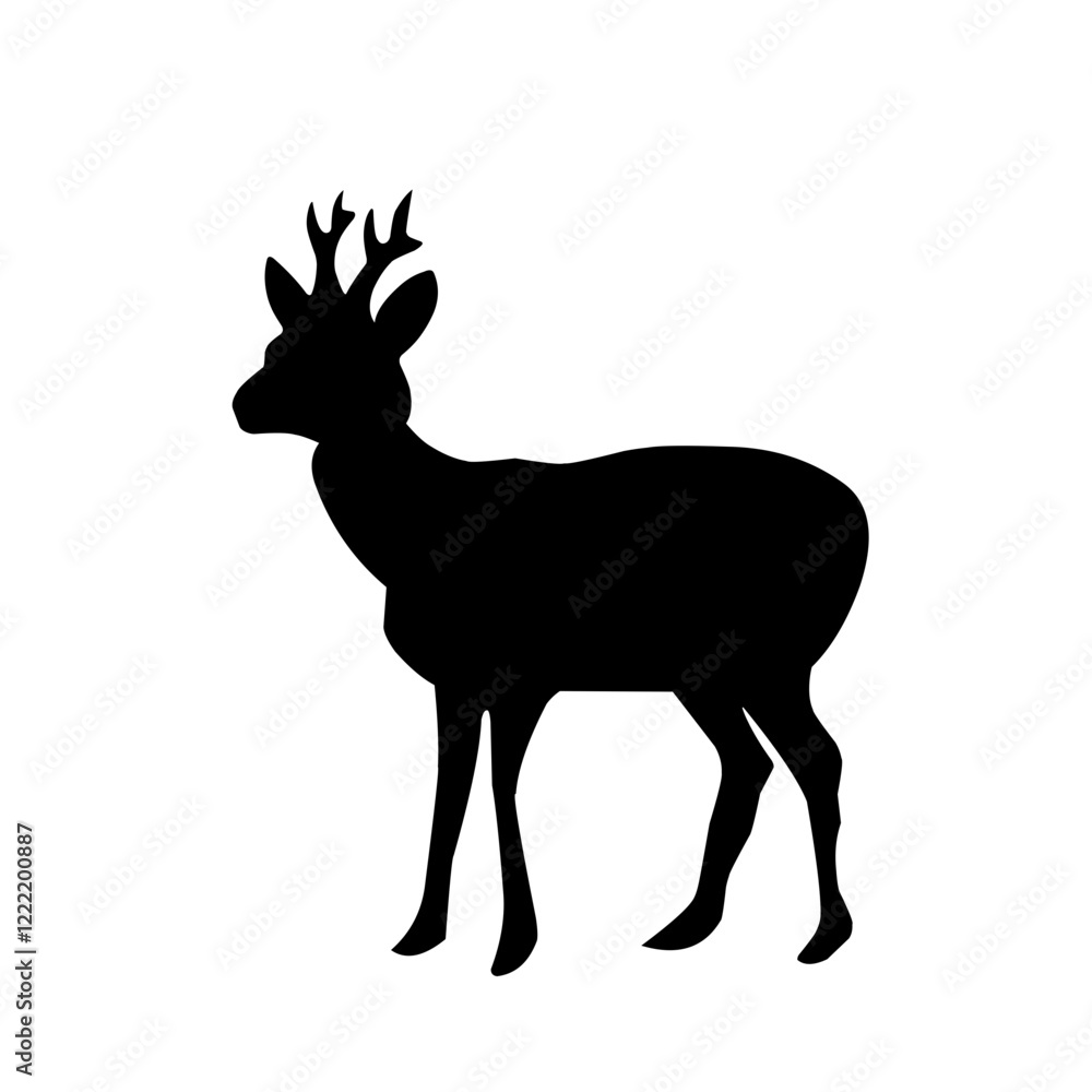 Deer Vector Illustration Set Deer Vector Illustration Set