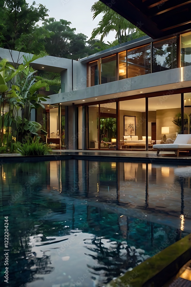 Fototapeta premium modern luxury house