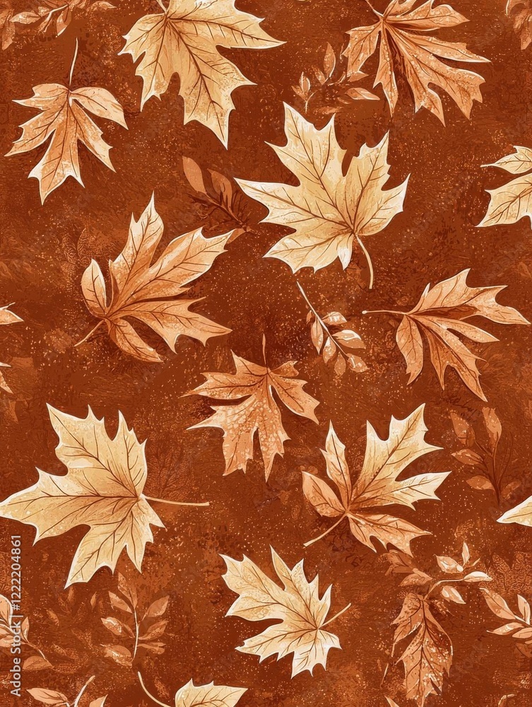 Fototapeta premium Autumn Leaves Background, Fall Colors, Leaves Pattern, Seasonal Decor