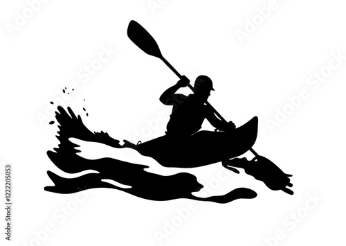 kayaking on the river