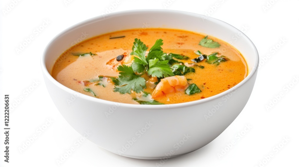 Creamy Tom Yum Soup with Shrimp and Fresh Herbs Creamy Tom Yum Soup with Shrimp and Fresh Herbs