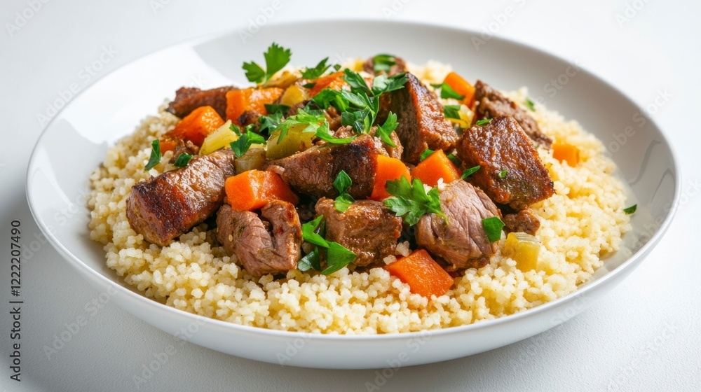 Delicious Beef and Carrot Couscous Dish Delicious Beef and Carrot Couscous Dish