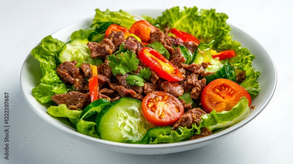 Delicious Beef Salad with Fresh Vegetables Delicious Beef Salad with Fresh Vegetables