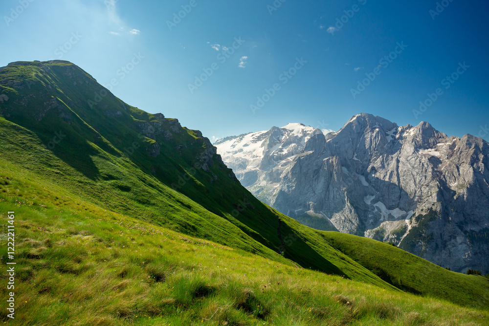 Fototapeta premium Viel del Pan trail in the Dolomites, Italy