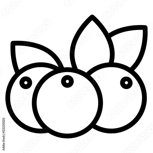 Cranberry line icon