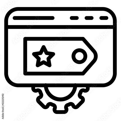 Brand Management line icon